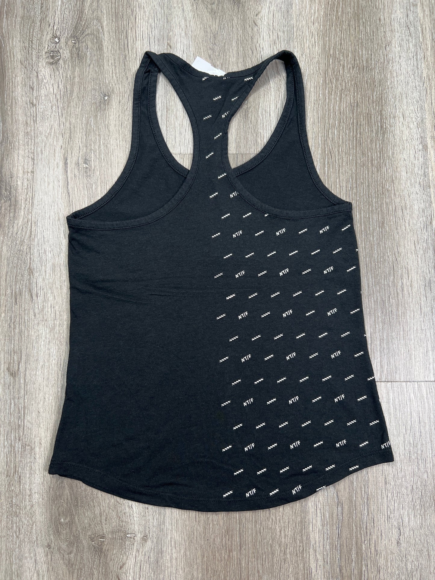 Athletic Tank Top By Nike Apparel In Black & White, Size: S