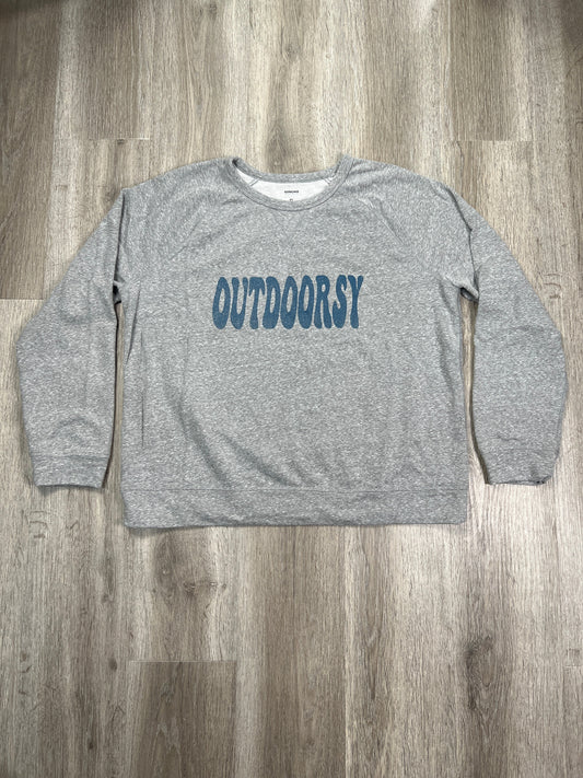 Sweatshirt Crewneck By Sonoma In Grey, Size: Xl