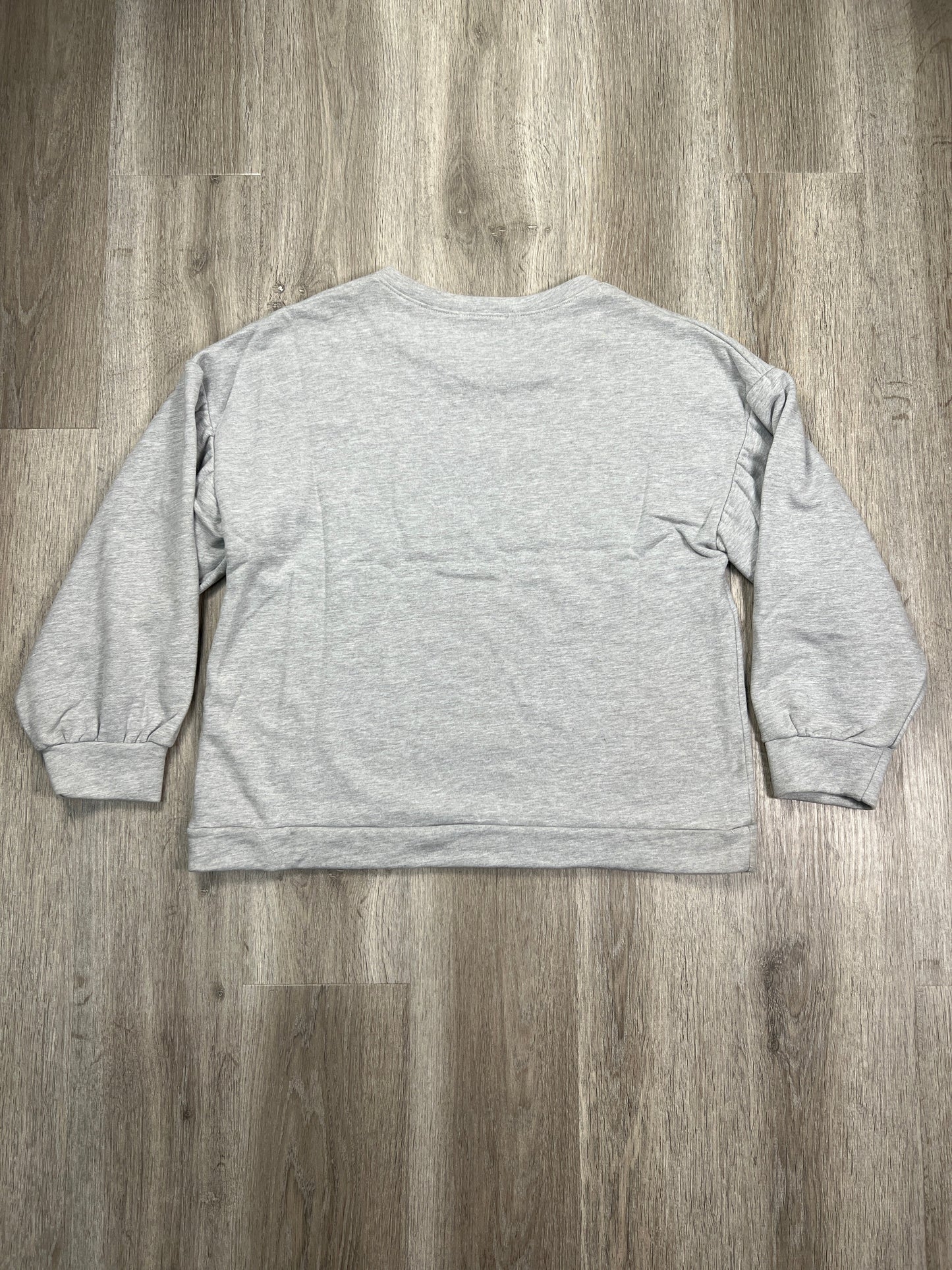 Sweatshirt Crewneck By Chris And Carol In Grey, Size: Xl