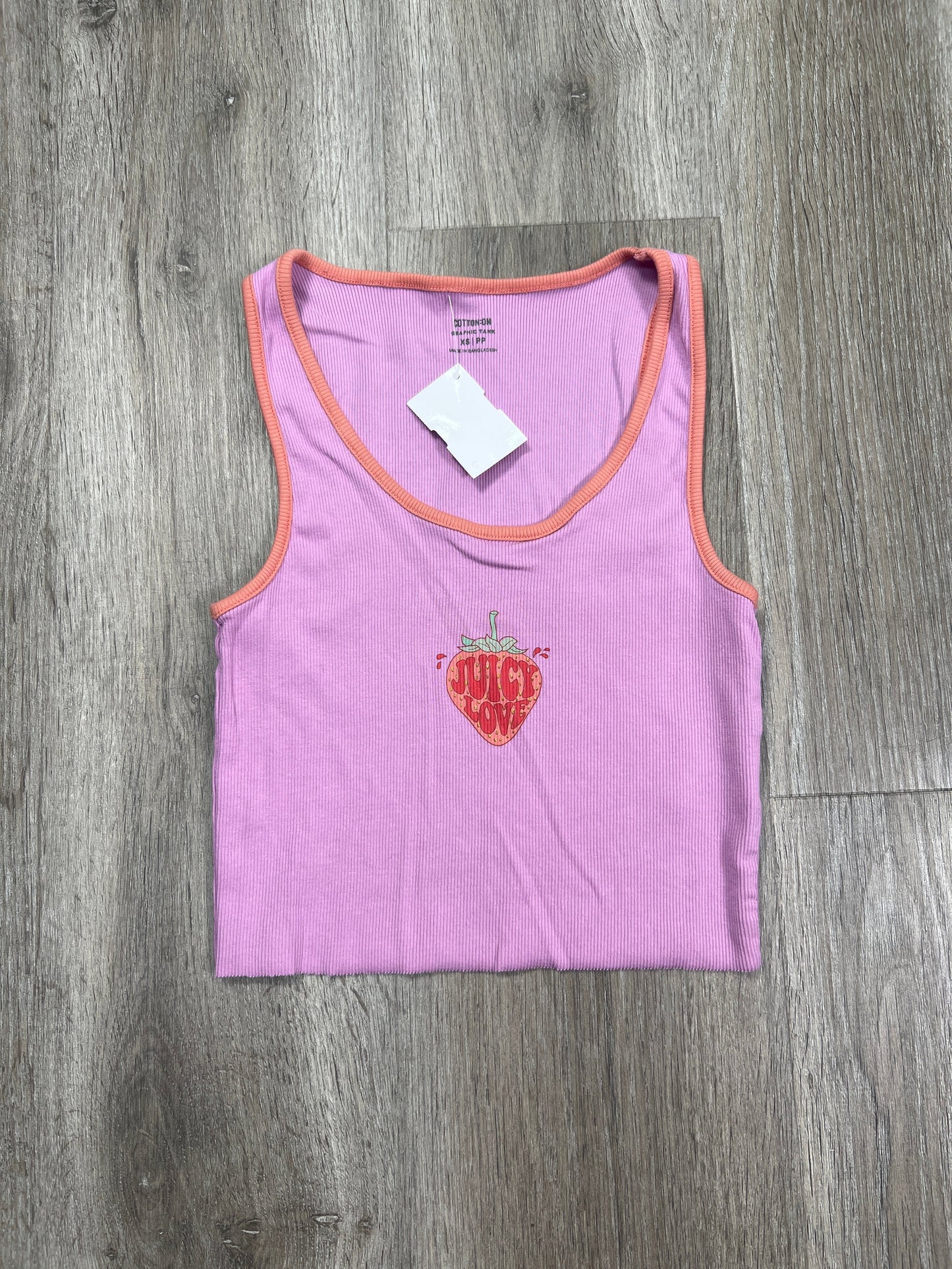 Tank Top By COTTON ON In Pink, Size: Xs