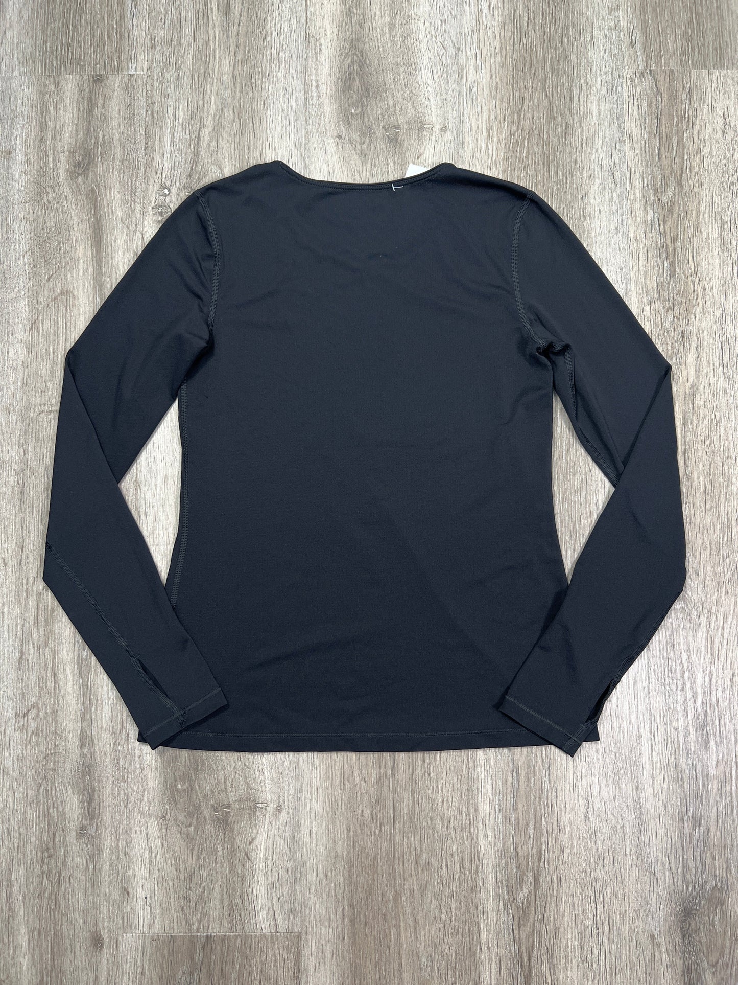 Athletic Top Long Sleeve Crewneck By Nike Apparel In Black, Size: S