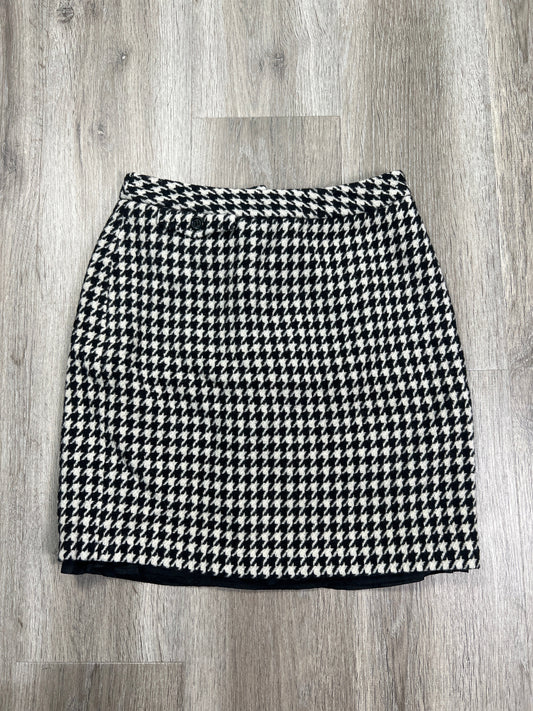 Skirt Mini & Short By J. Crew In Black & White, Size: Xs