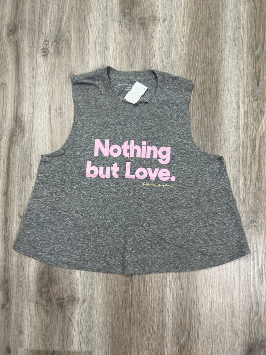 Tank Top By Spiritual Gangster In Grey, Size: L