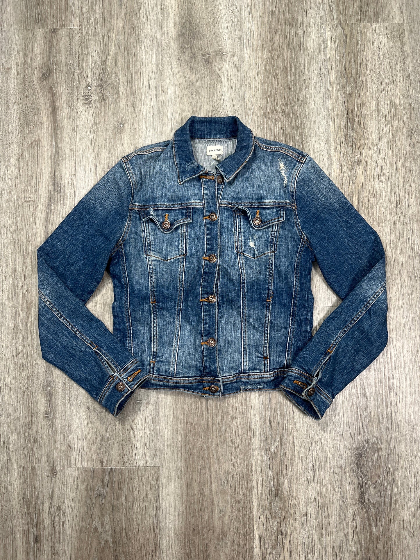 Jacket Denim By Sneak Peek In Blue Denim, Size: S