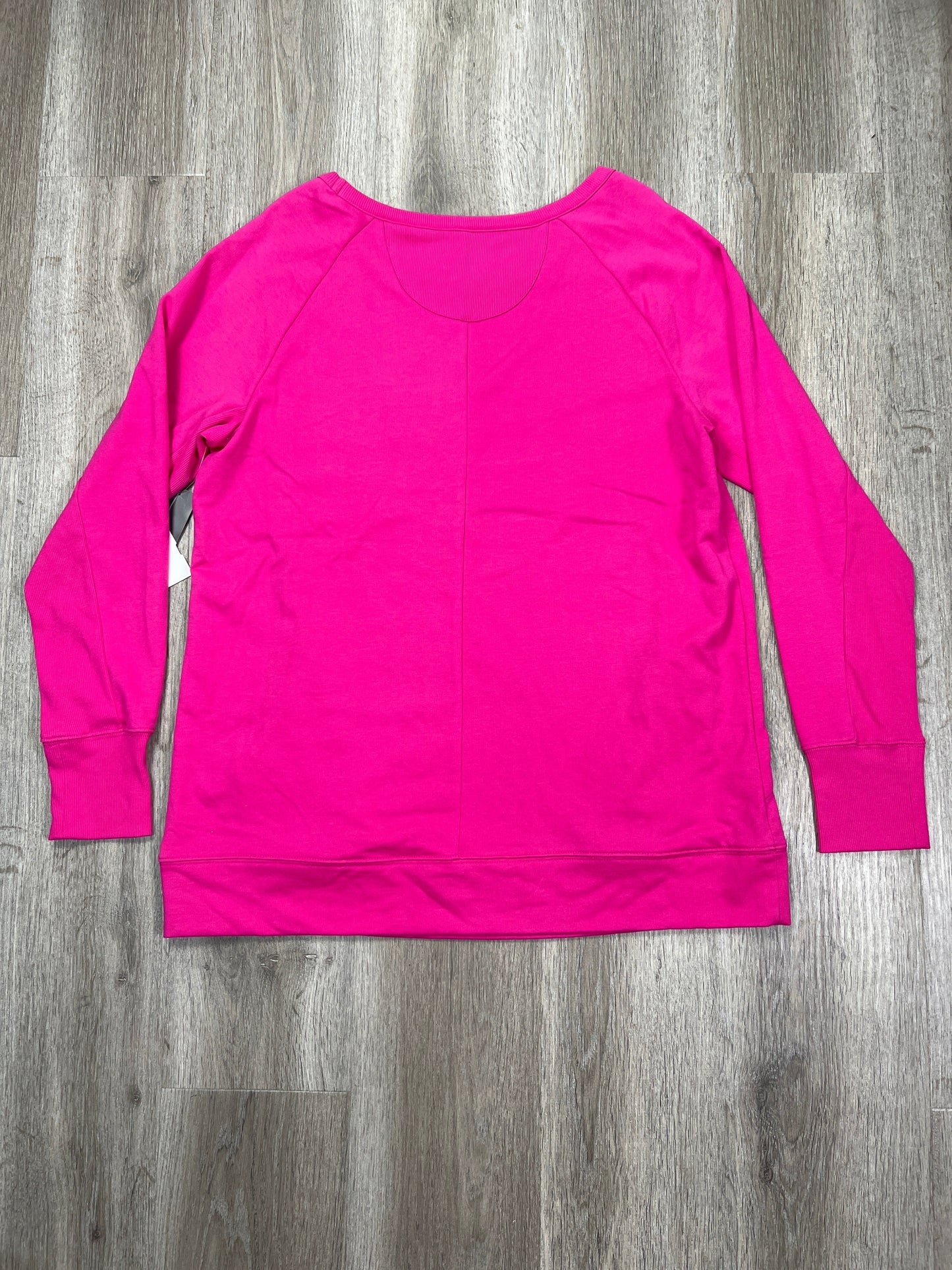 Athletic Sweatshirt Crewneck By Exertek In Pink, Size: L