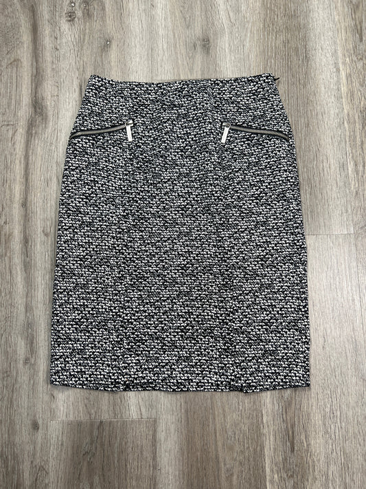 Skirt Midi By Michael By Michael Kors In Black & White, Size: S