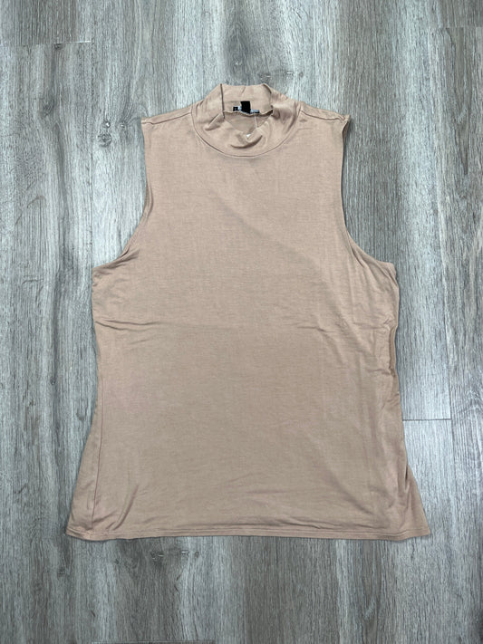 Top Sleeveless By Express In Beige, Size: Xl