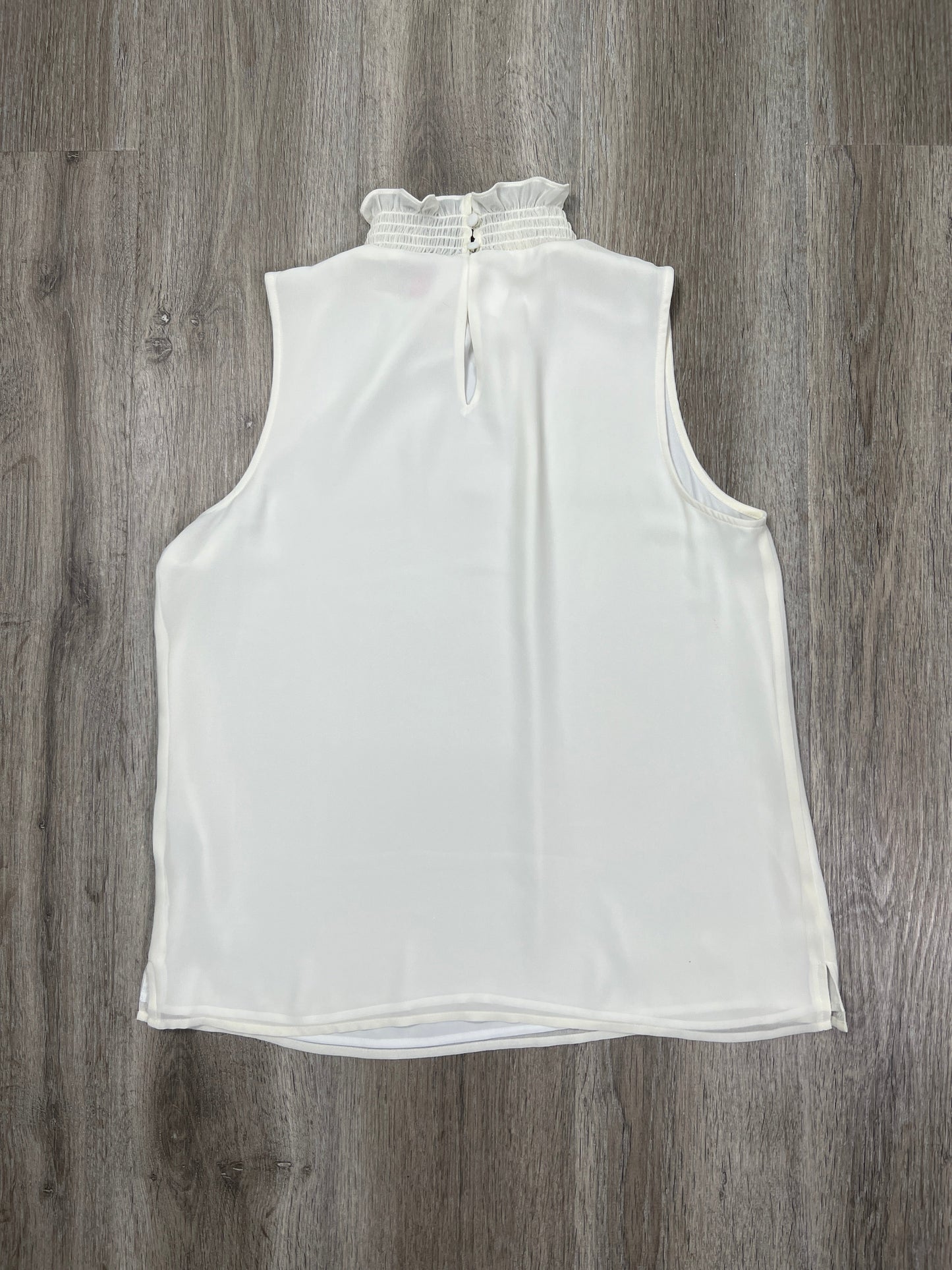 Blouse Sleeveless By Vince Camuto In Cream, Size: S