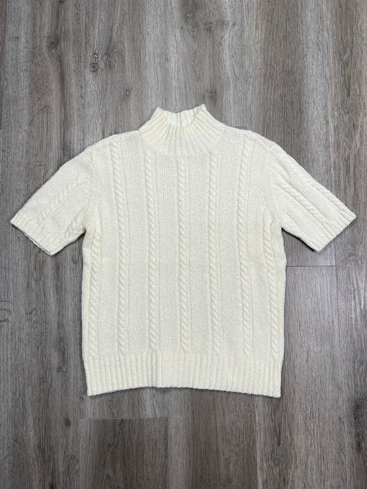 Sweater Short Sleeve By Nordstrom In Cream, Size: S