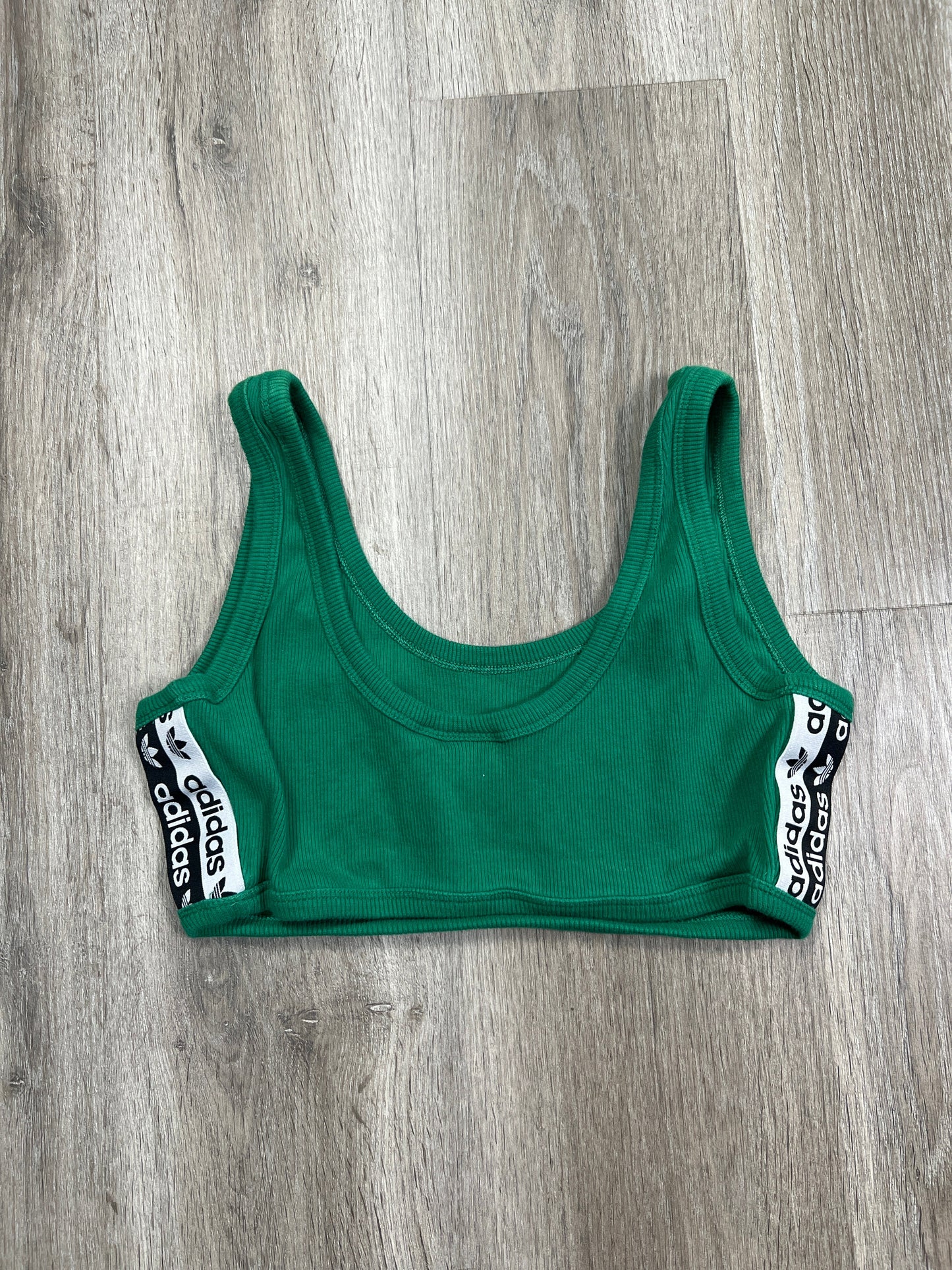 Athletic Bra By Adidas In Green, Size: M