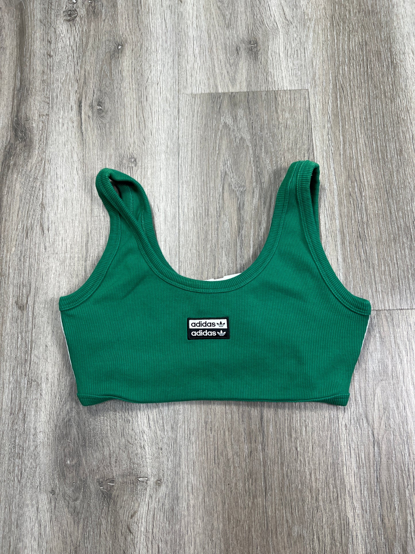 Athletic Bra By Adidas In Green, Size: M