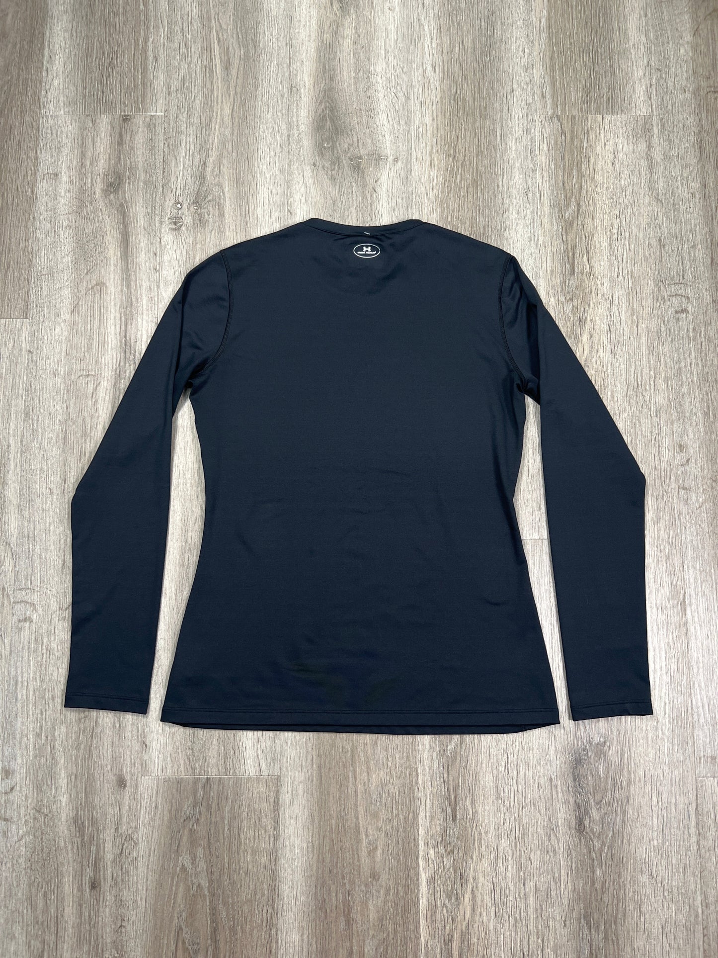 Athletic Top Long Sleeve Crewneck By Under Armour In Black, Size: Xl