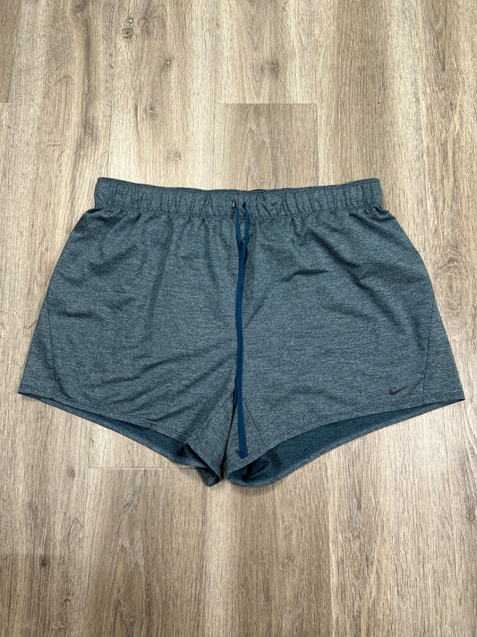 Athletic Shorts By Nike Apparel In Teal, Size: 1x