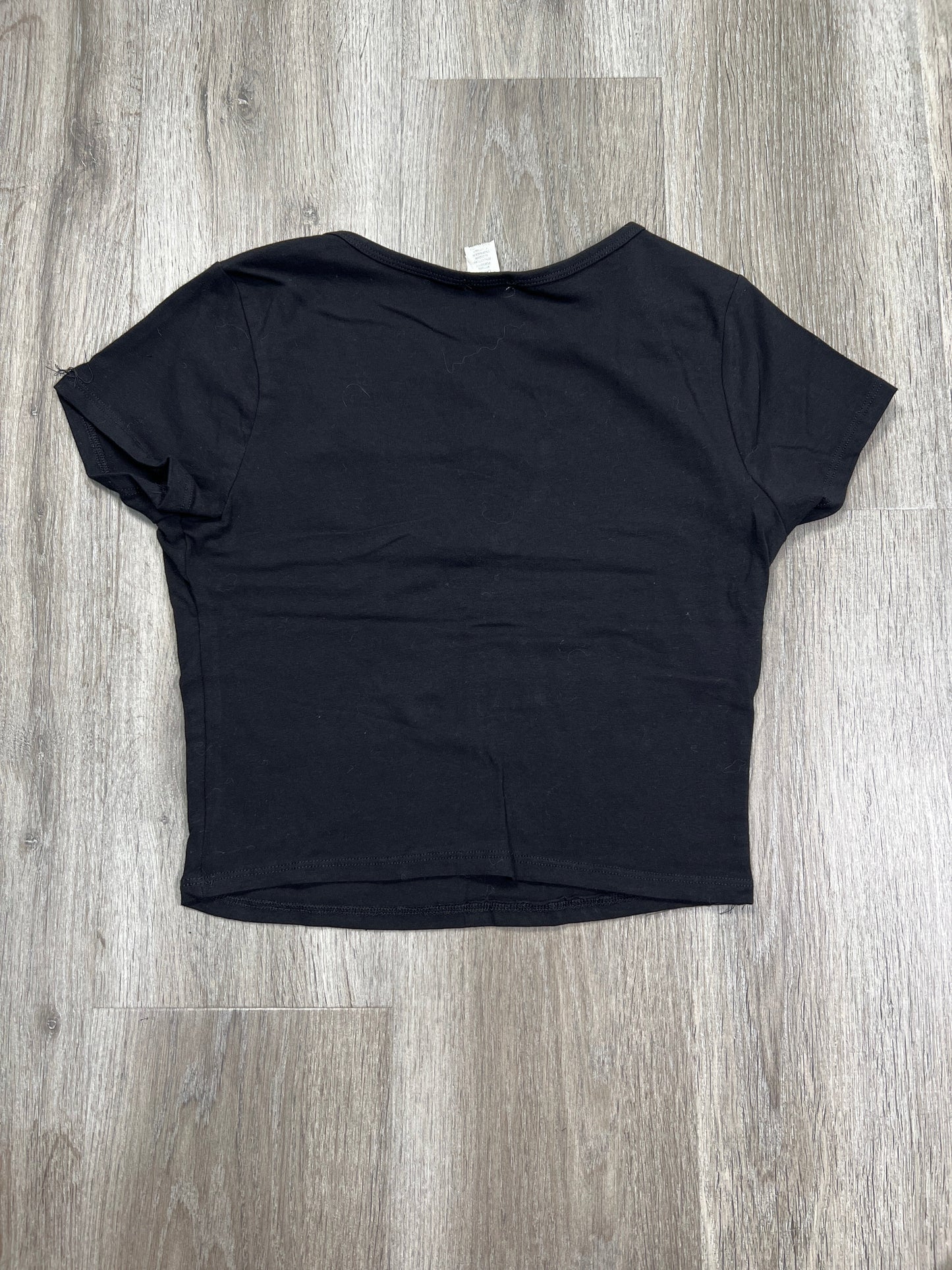 Top Short Sleeve Basic By Bozzolo In Black, Size: L