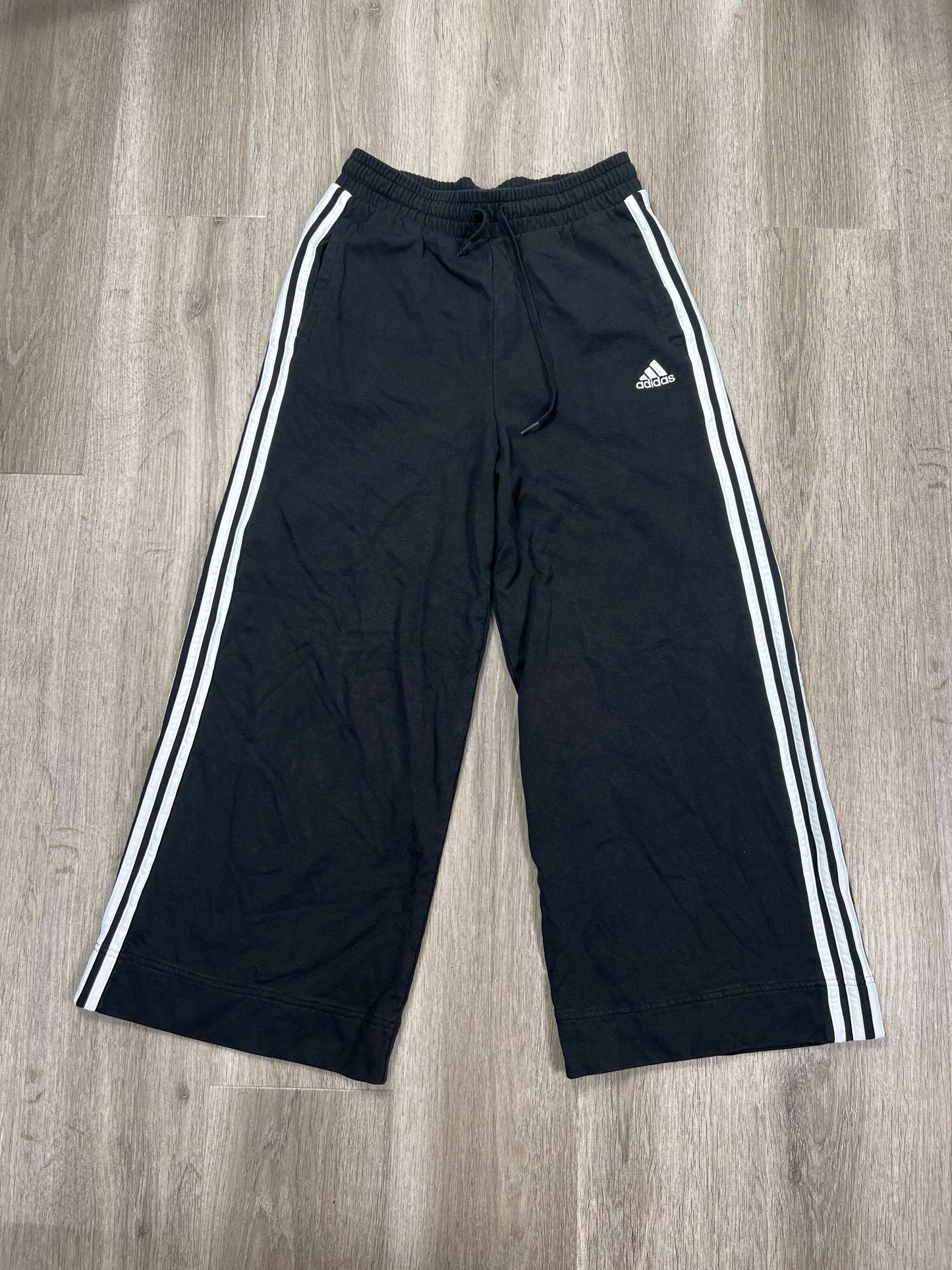 Athletic Pants By Adidas In Black & Yellow, Size: S