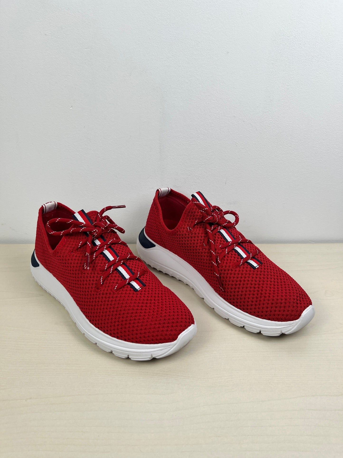 Shoes Athletic By Tommy Hilfiger In Blue & Red & White, Size: 9