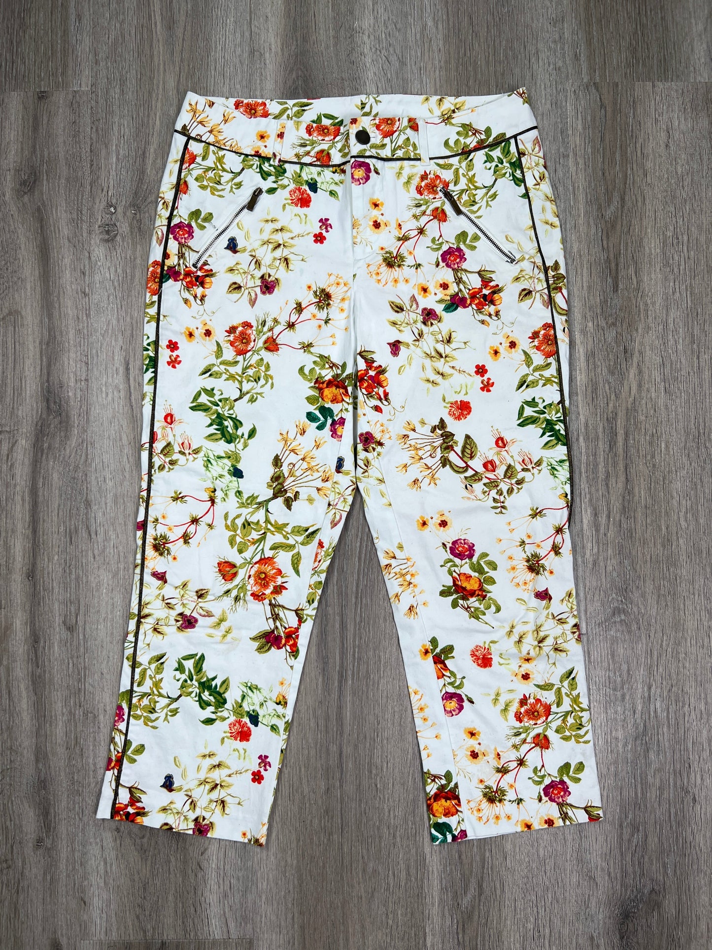 Floral Print Pants Cropped Disney Store, Size S