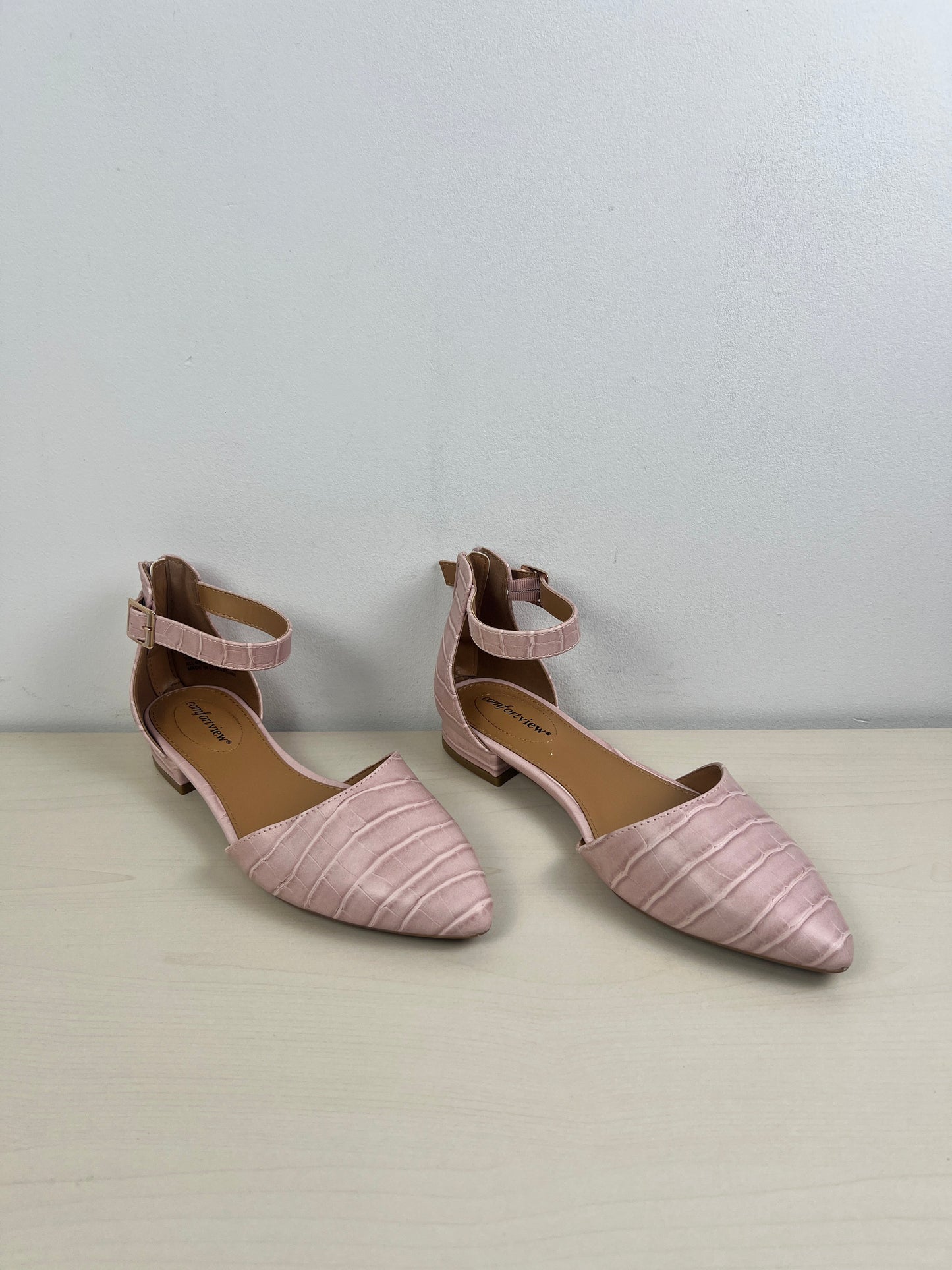 Shoes Flats By Comfortview In Pink, Size: 7.5