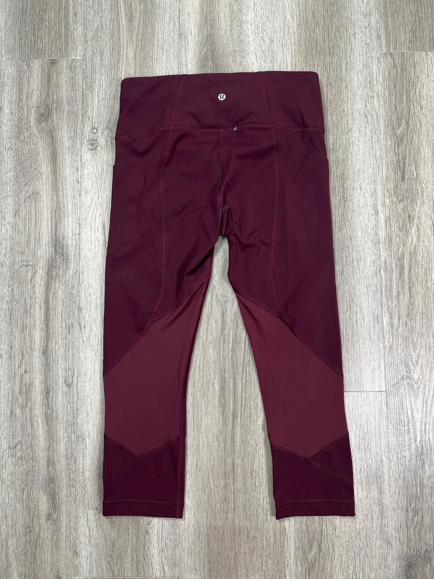 Athletic Leggings Capris By Lululemon In Purple, Size: M