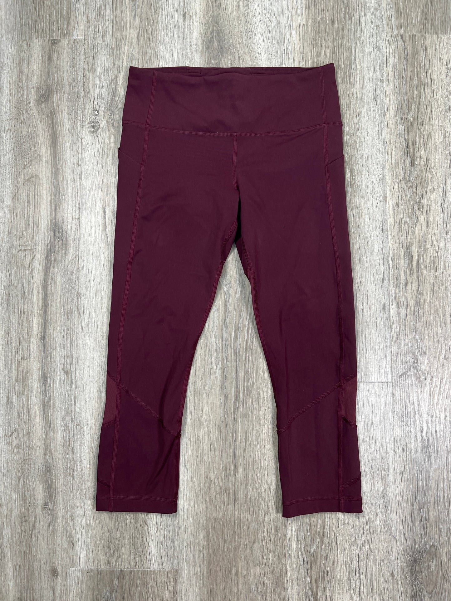 Athletic Leggings Capris By Lululemon In Purple, Size: M