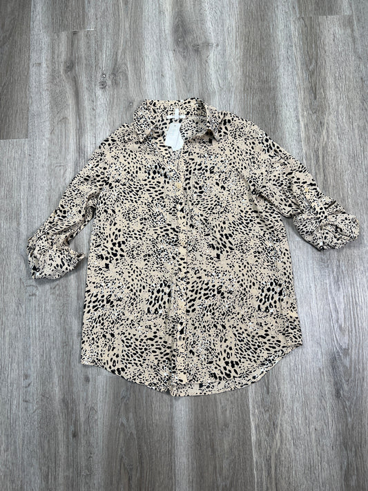 Blouse 3/4 Sleeve By Maurices In Leopard Print, Size: S