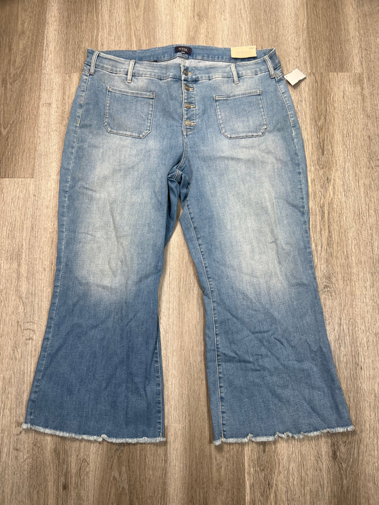 Jeans Cropped By Not Your Daughters Jeans In Blue Denim, Size: 20