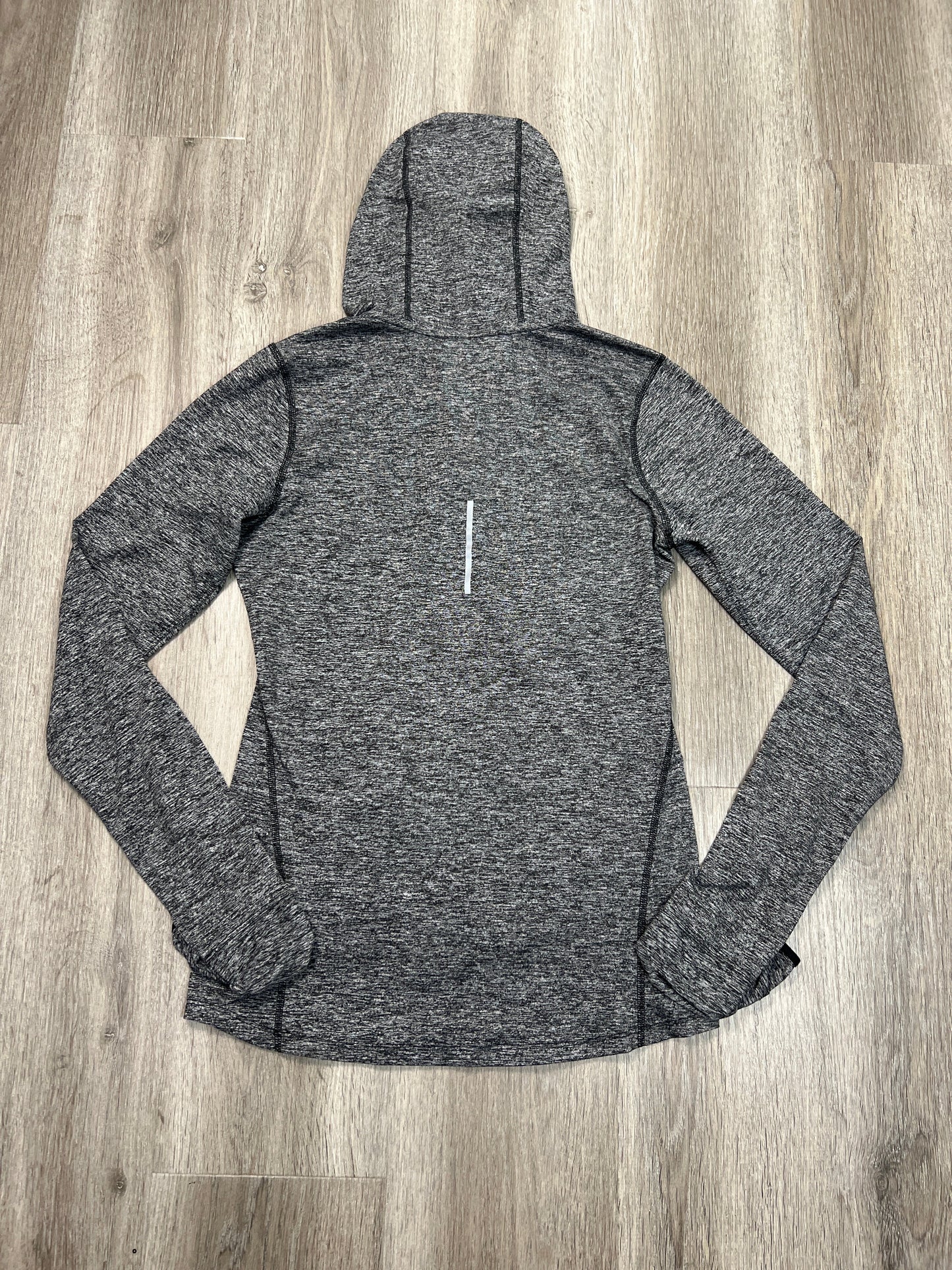 Athletic Top Long Sleeve Hoodie By Nike Apparel In Grey, Size: Xs