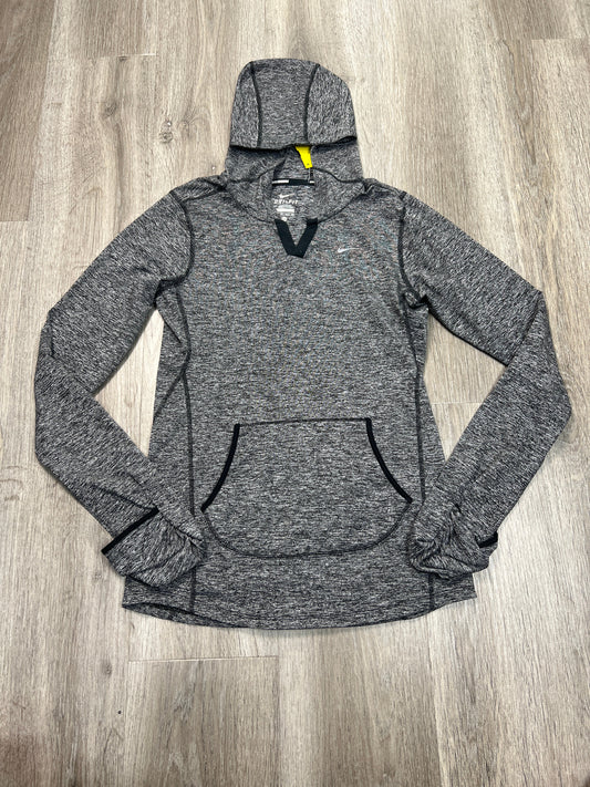 Athletic Top Long Sleeve Hoodie By Nike Apparel In Grey, Size: Xs