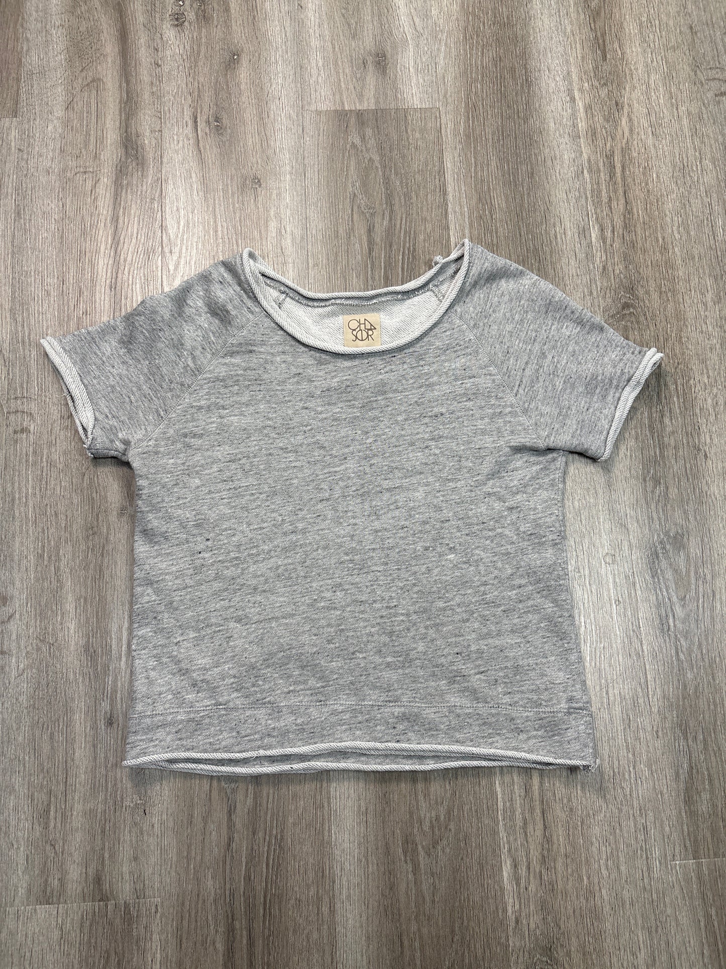 Top Short Sleeve By Chaser In Grey, Size: M