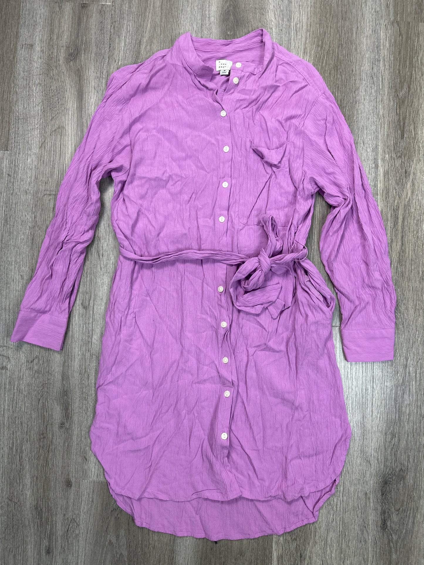 Dress Long Sleeve By A New Day In Purple, Size: M