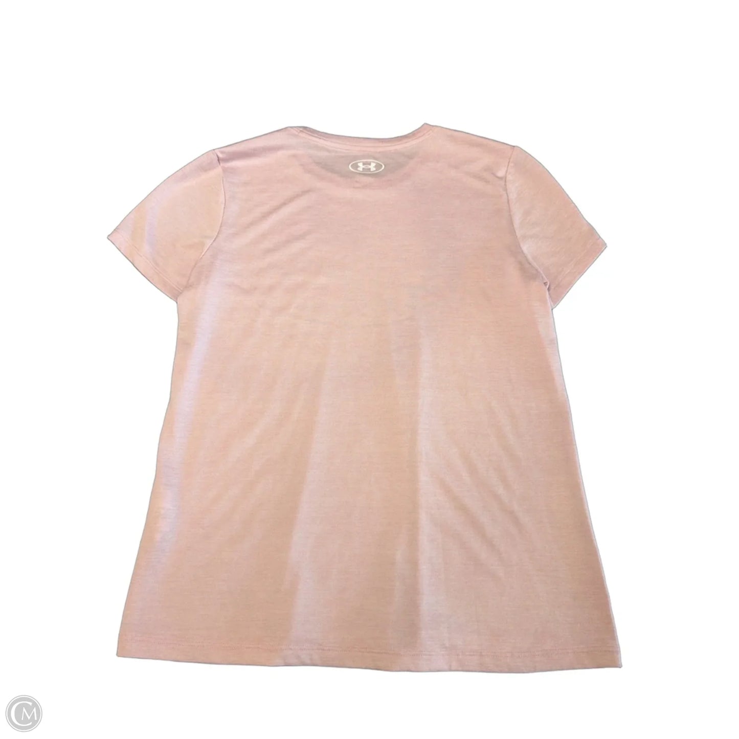 Athletic Top Short Sleeve By Under Armour In Pink, Size: S