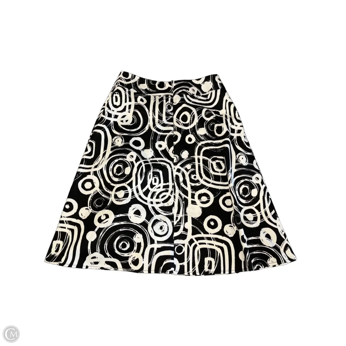 Skirt Midi By Relativity In Black & White, Size: M