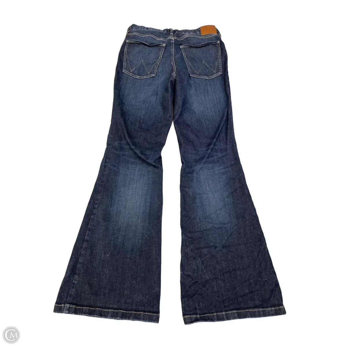 Jeans Flared By Wrangler In Blue Denim, Size: 10