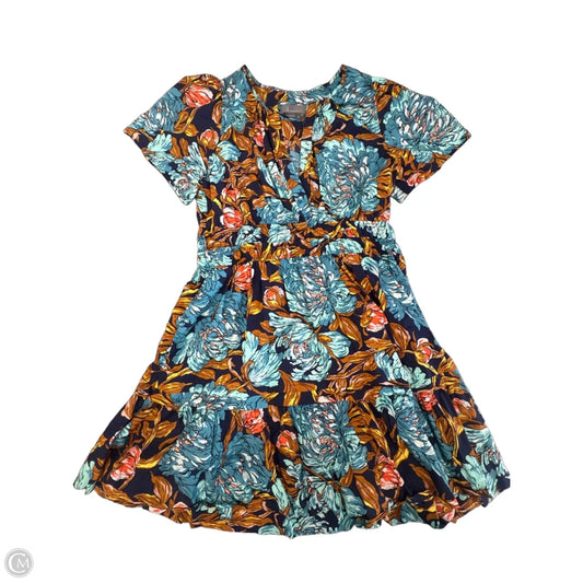 Dress Casual Short By Anthropologie In Floral Print, Size: Xl