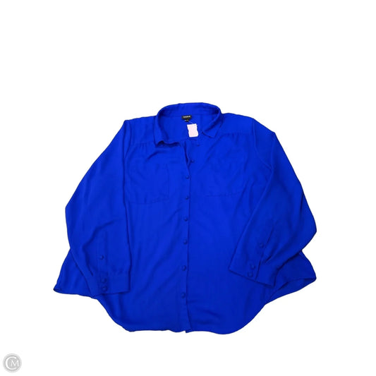 Top Long Sleeve By Torrid In Blue, Size: 3x