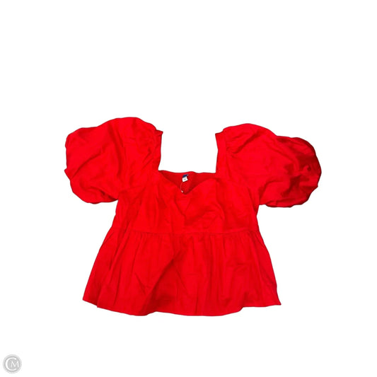 Top Short Sleeve By Old Navy In Red, Size: Xl