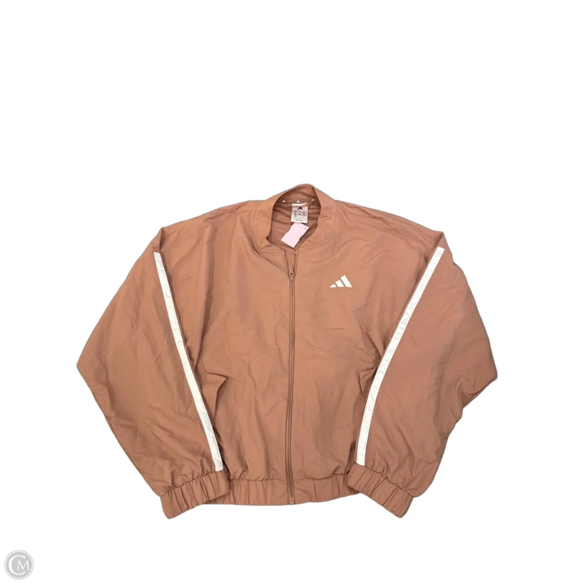 Athletic Jacket By Adidas In Pink, Size: M