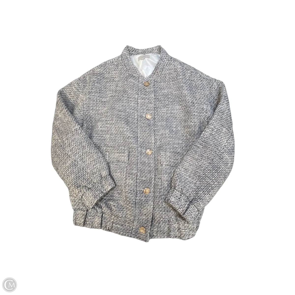 Jacket Other By Loft In Blue & Cream, Size: S