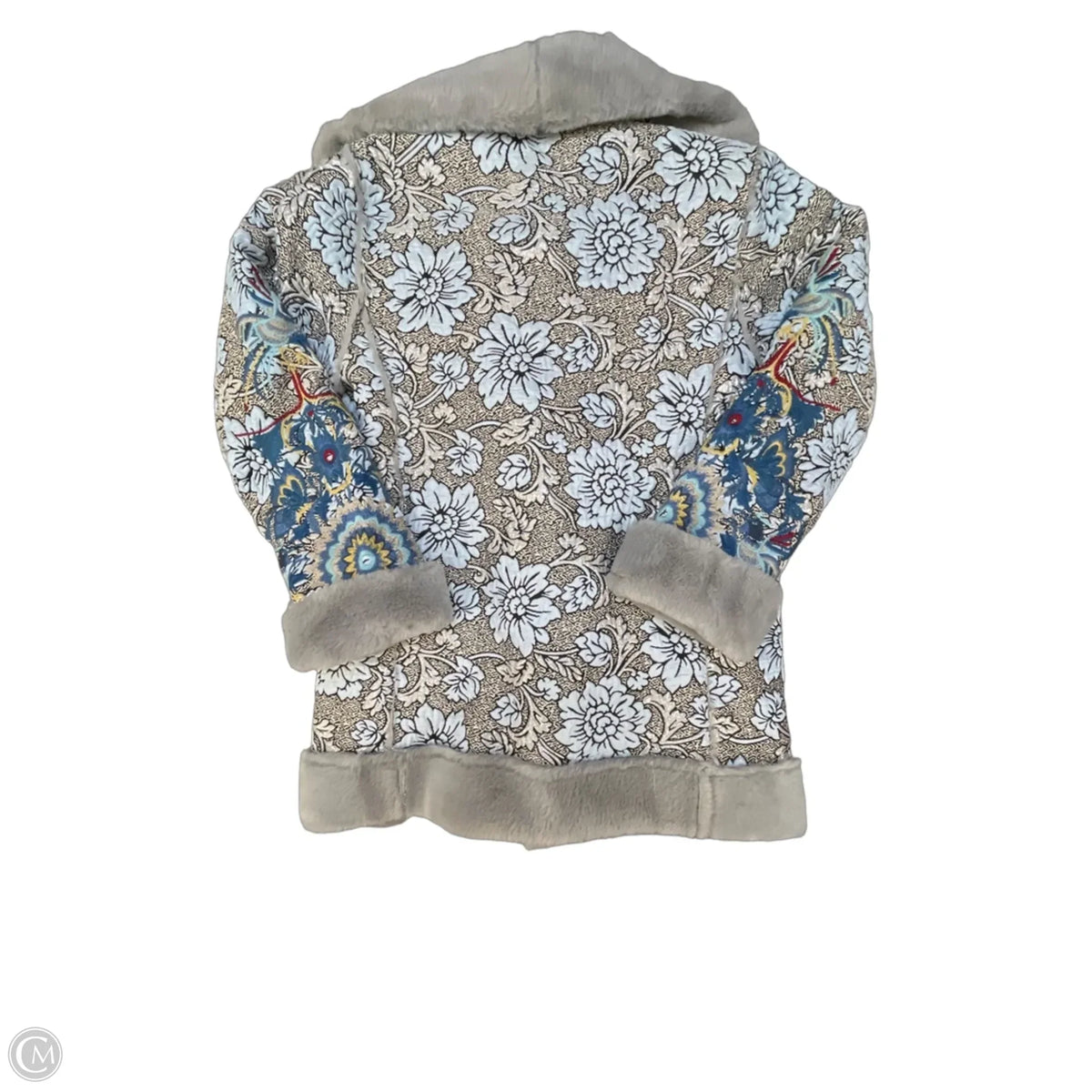 Coat Designer By Johnny Was In Grey, Size: Xs