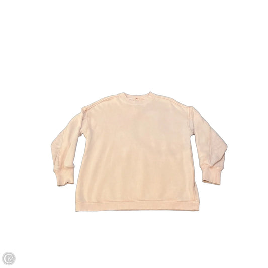Sweatshirt Crewneck By Aerie In Peach, Size: Xs