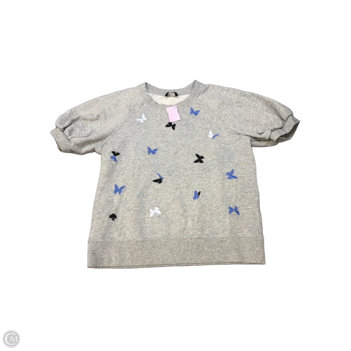 Sweatshirt Designer By Kate Spade In Grey, Size: L