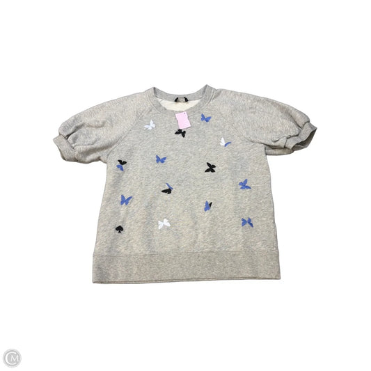 Sweatshirt Designer By Kate Spade In Grey, Size: L