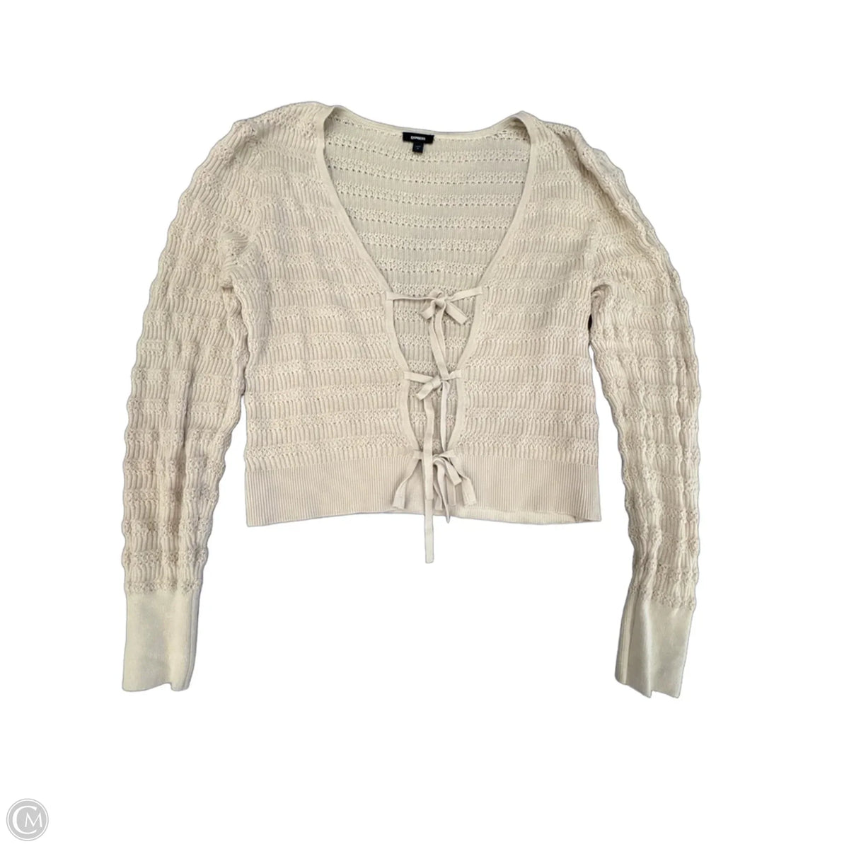 Cardigan By Express In Beige, Size: M