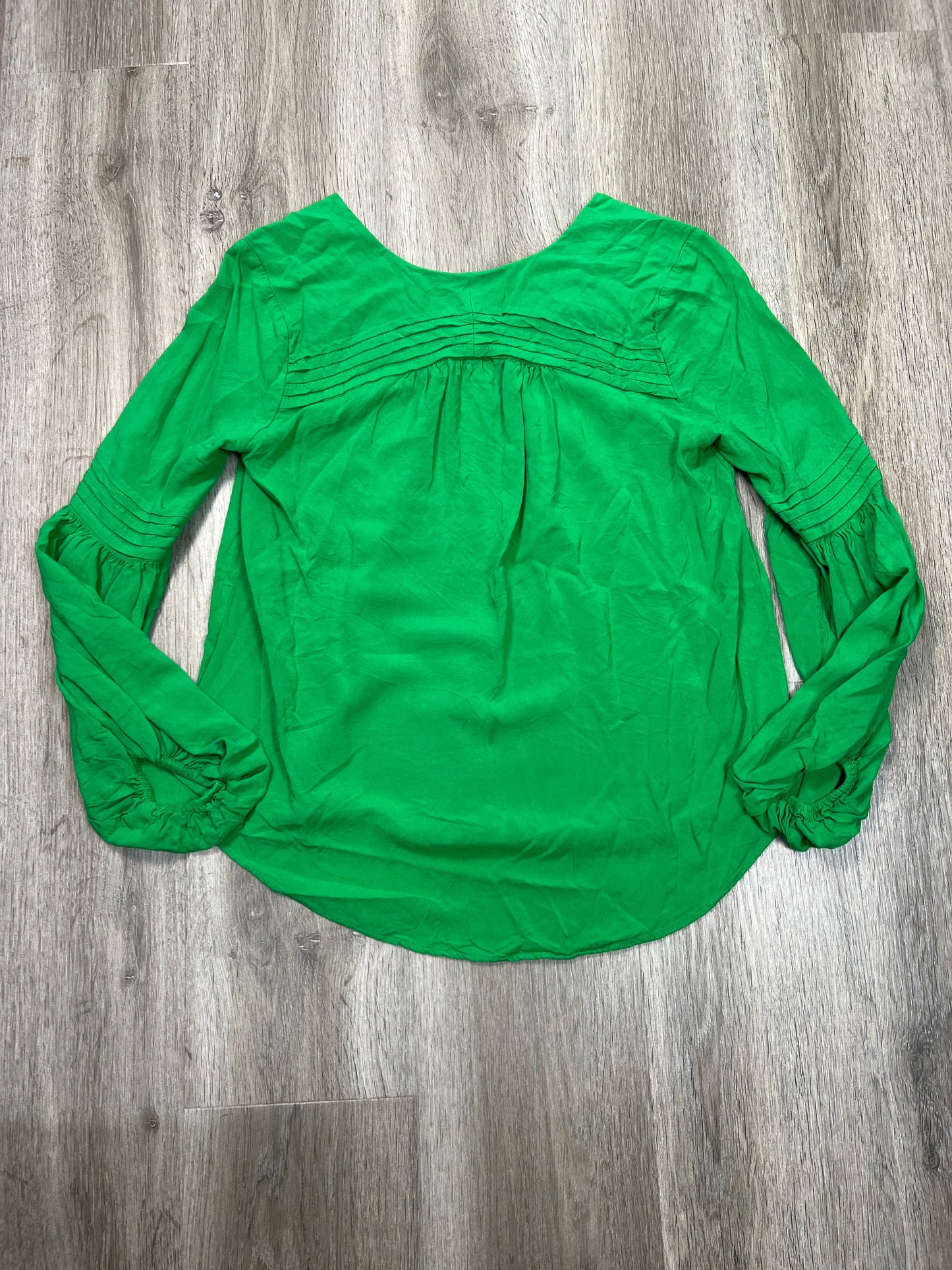 Top Long Sleeve By Maeve In Green, Size: S