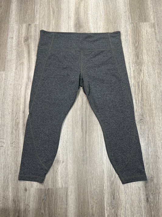 Athletic Leggings Capris By Athleta In Grey, Size: 1x