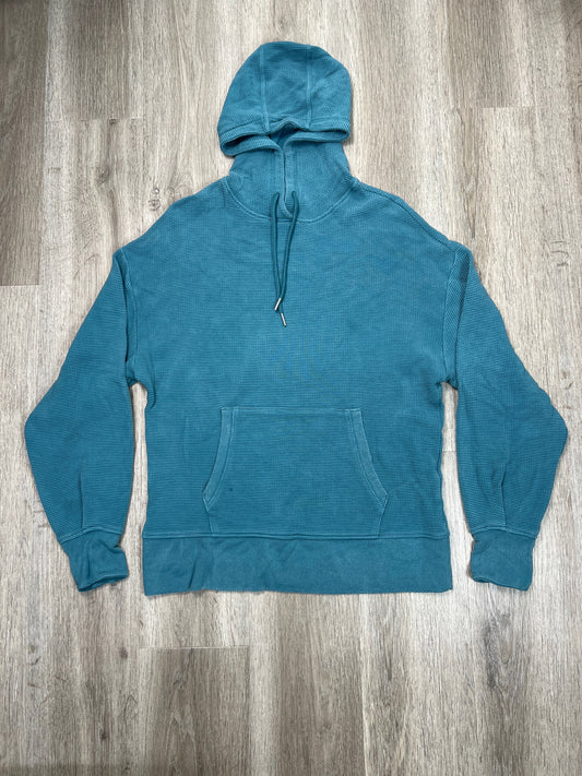 Sweatshirt Hoodie By Athleta In Blue, Size: L