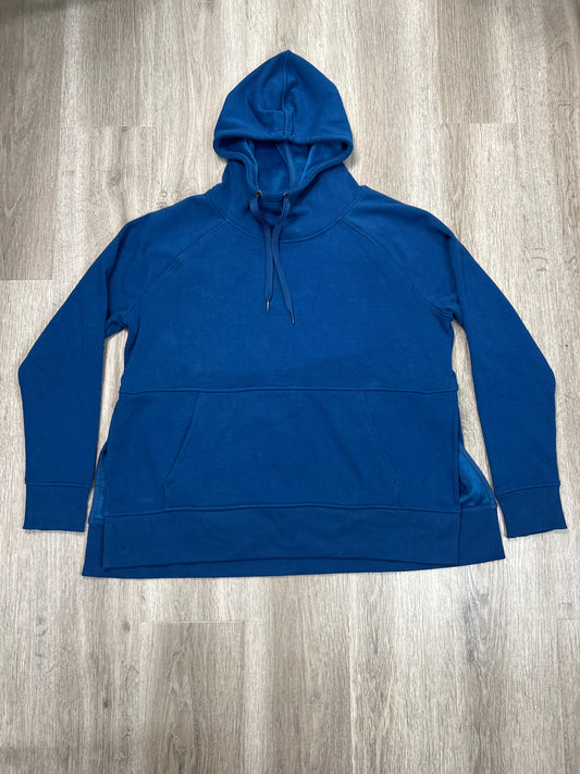 Sweatshirt Hoodie By Athleta In Blue, Size: Xl