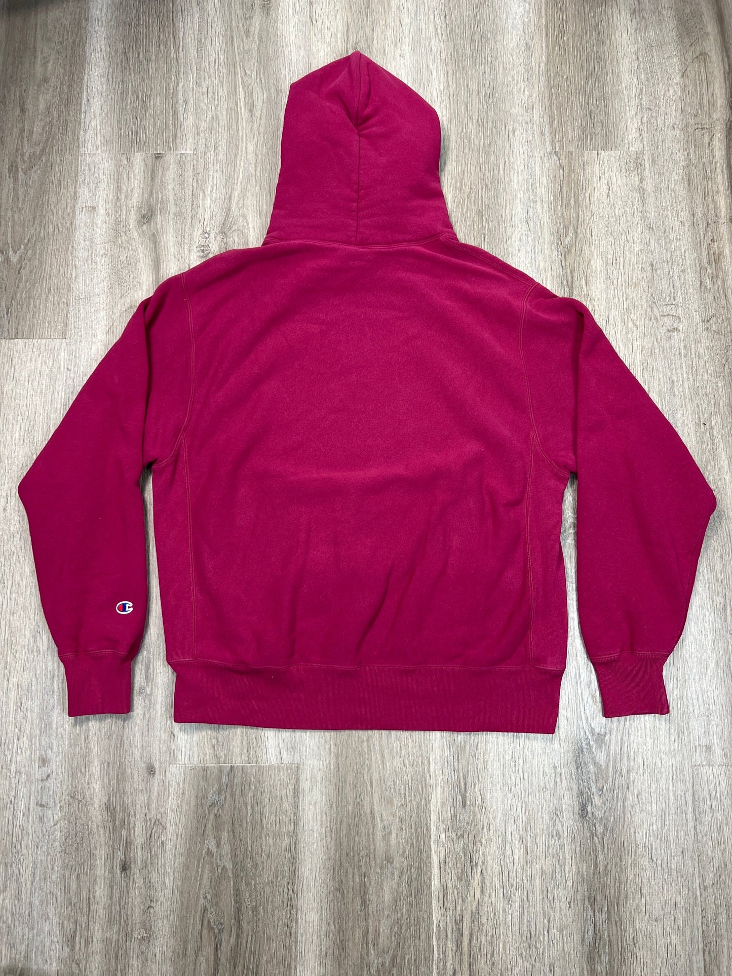 Sweatshirt Hoodie By Champion In Pink, Size: L