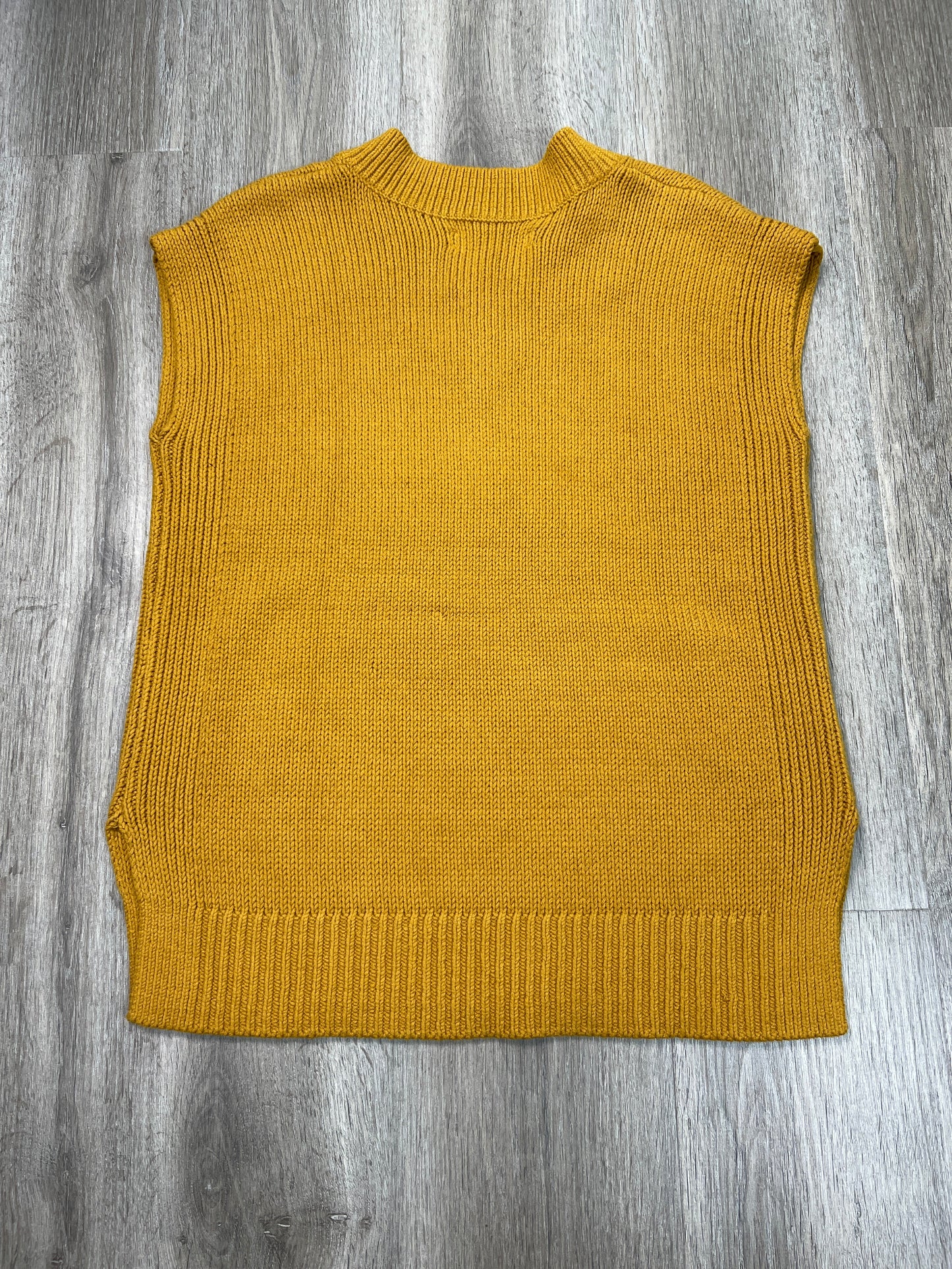 Vest Sweater By Loft In Yellow, Size: Xs