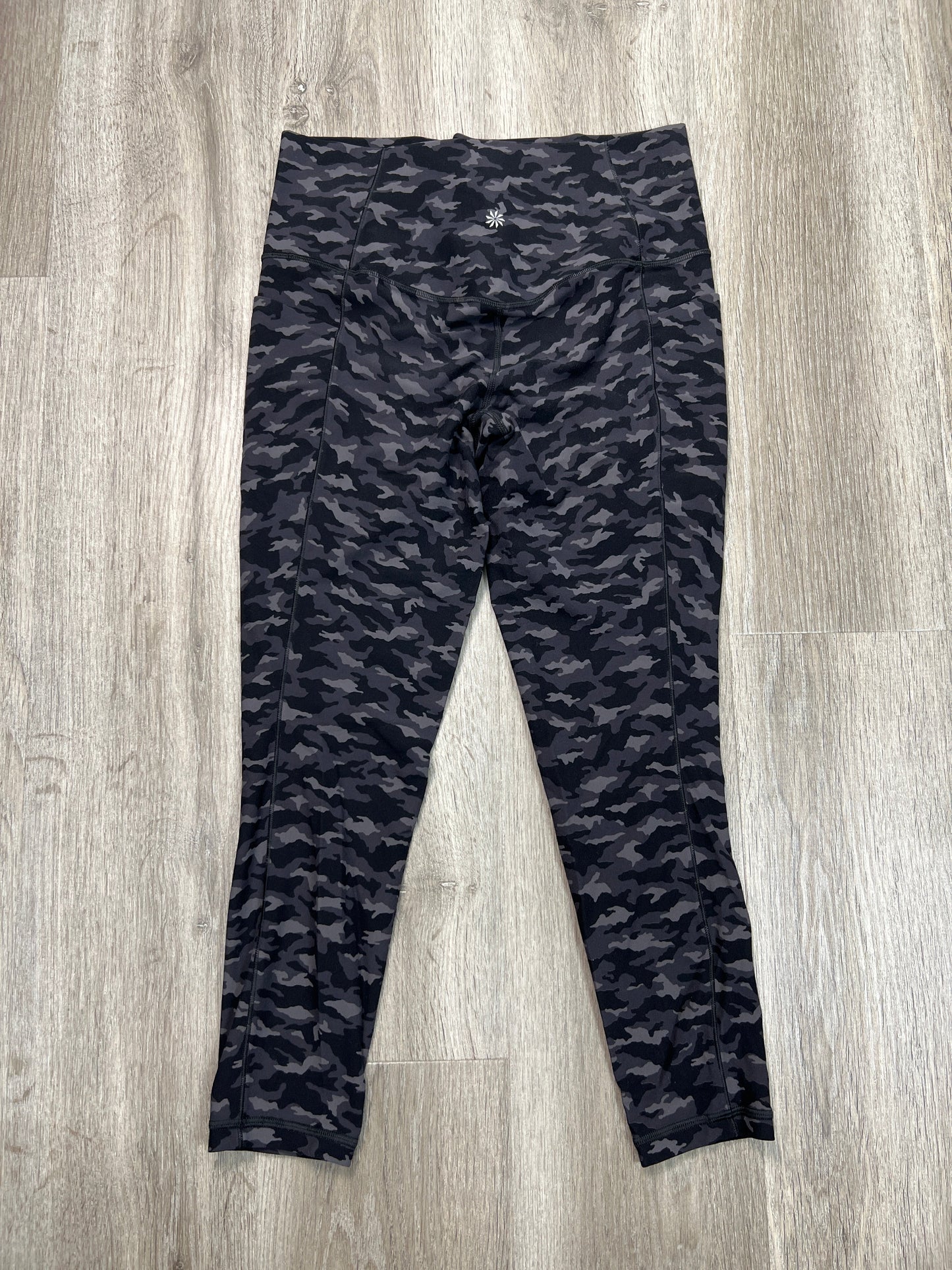 Athletic Leggings By Athleta In Camouflage Print, Size: M